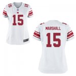Women NFL New York Giants #15 Brandon Marshall Nike White Game jerseys