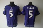 nike nfl baltimore ravens #5 flacco elite purple jersey