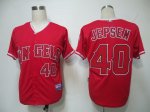 MLB Jerseys Los Angeles Angels 40 Jepsen Red Cool Base