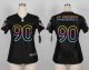 nike women nfl houston texans #90 clowney fashion black jerseys