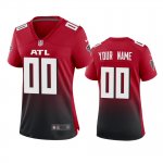 Women's Atlanta Falcons Custom Red 2020 2nd Alternate Game Jersey
