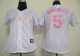 women Baseball Jerseys colorado rockies #5 gonzalez white[pink s