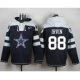 nike nfl dallas cowboys #88 michael irvin navy blue player pullover hoodie