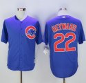 mlb majestic chicago cubs #22 jason heyward blue new cool base jerseys