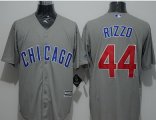 mlb majestic chicago cubs #44 anthony rizzo grey new cool base jerseys