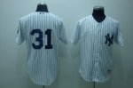 Baseball Jerseys new york yankees #31 vazquez white