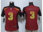 Women New Nike Tampa Bay Buccaneers #3 Winston Red Strobe Jersey