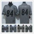 Football Pittsburgh Steelers All Players Grey Stitched Gridiron Gray Limited Jerseys