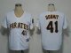 Baseball Jerseys pittsburgh pirates #41 doumit white(cool base)