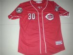 Men's MLB Cincinnati Reds #30 Ken Griffey Red Majestic New Cool Base Jerseys