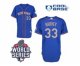 2015 World Series mlb jerseys new york mets #33 harvey blue[numb