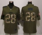 nike san francisco 49ers #28 hyde army green salute to service l