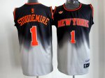 nba new york knicks #1 stoudemire black and gery jerseys