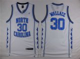 Men's North Carolina Tar Heels #30 Rasheed Wallace 2016 White Swingman College Basketball Jersey