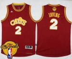 nba cleveland cavaliers #2 kyrie irving red cavs the finals patch stitched jerseys