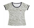 nike Miami Dolphins Chest embroidered logo women Zebra stripes T