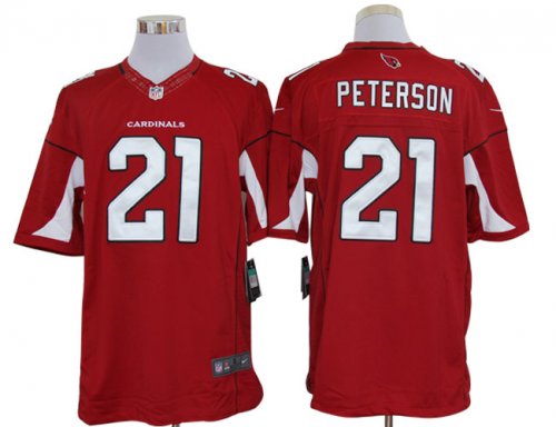nike nfl arizona cardinals #21 peterson red jerseys [nike limite