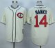 mlb jerseys Chicago Cubs #14 Banks Cream 1929 Turn Back The Clo