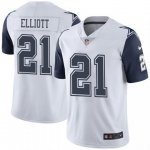 Youth Nike Dallas Cowboys #21 Ezekiel Elliott White Rush Limited NFL Jerseys