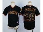 Youth MLB san francisco giants #28 Buster Posey Black jerseys