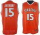 nba north carolina #15 anthony stitched orange cheap jerseys