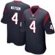 Men's NFL Houston Texans #4 Deshaun Watson Nike Navy 2017 Draft Pick Game Jersey