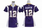 nike women nfl minnesota vikings #12 harvin purple cheap jerseys