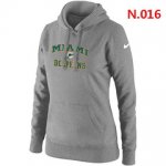 Miami Dolphins Women Nike Heart & Soul Pullover Hoodie Light gre