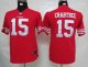 nike youth nfl san francisco 49ers #15 crabtree red jerseys