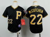 youth mlb pittsburgh pirates #22 mccutchen black jerseys