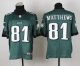 nike nfl philadelphia eagles #81 matthews elite green jerseys