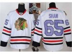 NHL Chicago Blackhawks #65 Andrew Shaw White purple number 2015