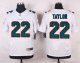 nike miami dolphins #22 taylor white elite jerseys