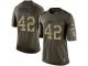 nike nfl green bay packers #42 morgan burnett army green salute to service limited jerseys