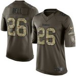 nike pittsburgh steelers #26 bell army green salute to service l