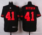nike san francisco 49ers #41 bethea black elite jerseys [oranger
