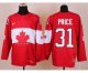 nhl team canada #31 price red [2014 winter olympics]