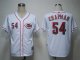 Baseball Jerseys cincinnati reds #54 chapman white(cool base)