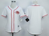 Women's MLB Cincinnati Reds Blank White New Cool Base Jerseys