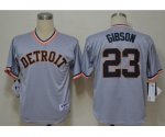 mlb detroit tigers #23 gibson grey jerseys [m&n]