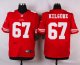 nike san francisco 49ers #67 kilgore red elite jerseys