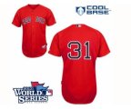 2013 world series mlb boston red sox #31 jon lester red jerseys