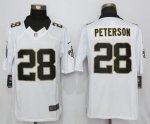 Men NFL New Orleans Saints #28 Adrian Peterson Nike White Limited Jerseys