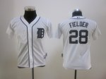 youth mlb jerseys Detroit Tigers #28 Prince Fielder white Kids j