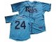 mlb tampa bay rays #24 manny ramirez lt.blue jerseys