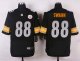 nike pittsburgh steelers #88 swann black elite jerseys