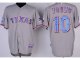 mlb texas rangers #10 young grey jerseys [cool base 40th anniver
