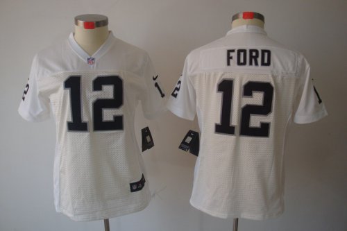nike women nfl oakland raiders #12 jacoby ford white [nike limit