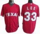 Baseball Jerseys texans rangers #33 cliff lee red