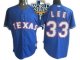 2010 World Series Patch Texas Rangers #33 Cliff Lee blue
